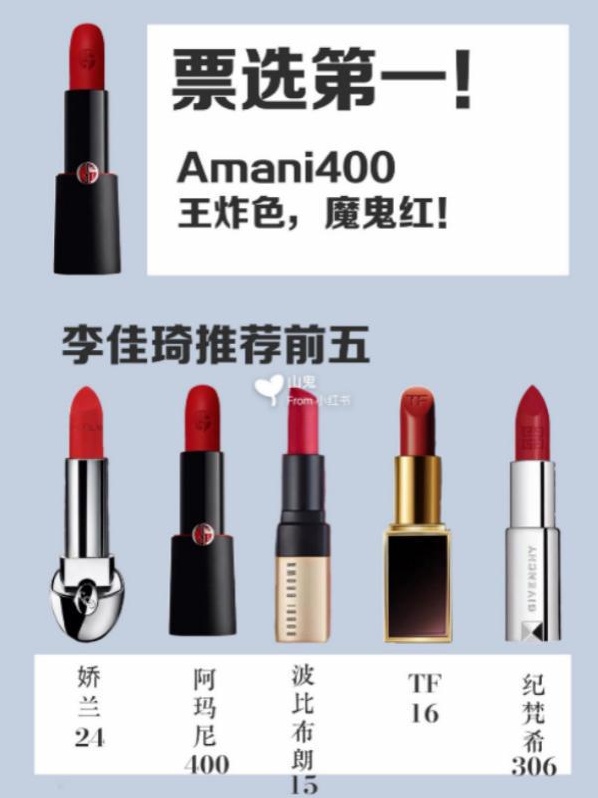 女人必备三款口红颜色